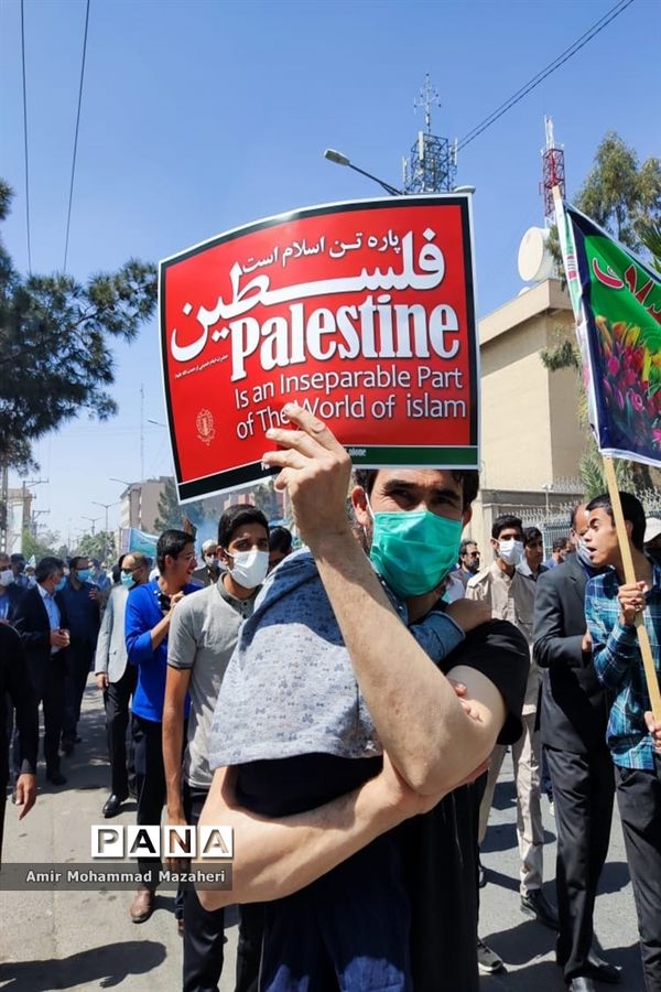 شور و اشتیاق حضور دانش‌آموزان زاهدانی در راهپیمایی روز قدس