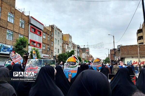 حضور پرشور نسل انقلابی مردم بهارستان‌دو در راهپیمایی روز قدس
