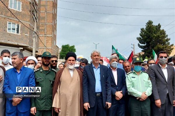 حضور پرشور نسل انقلابی مردم بهارستان‌دو در راهپیمایی روز قدس