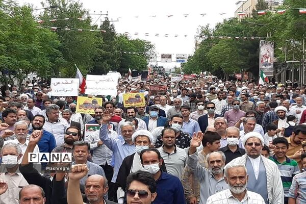 برگزاری راهپیمایی روز قدس در کاشان