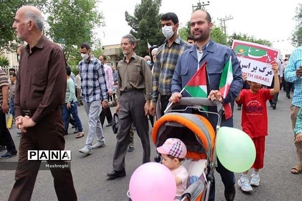 برگزاری راهپیمایی روز قدس در کاشان