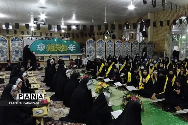 محفل نورانی انس با قرآن در مصلی شهر حسن‌آباد