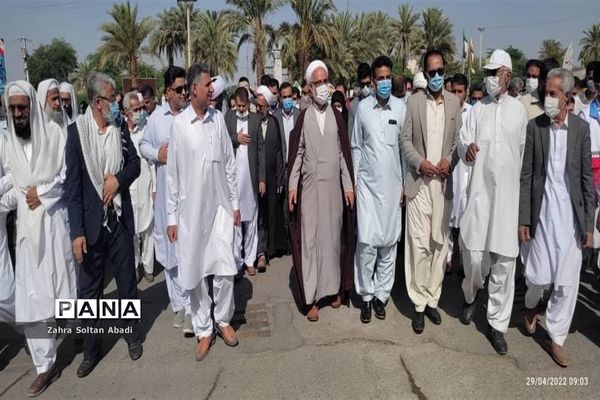 راهپیمایی روز قدس در ایرانشهر