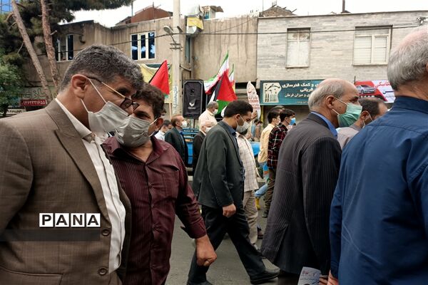 برگزاری راهپیمایی باشکوه روز جهانی قدس در شهرستان قدس