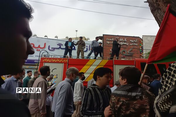 برگزاری راهپیمایی باشکوه روز جهانی قدس در شهرستان قدس