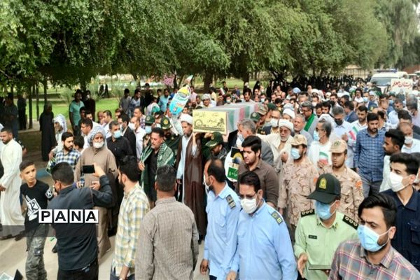 شرکت دانش‌آموزان شهرستان حمیدیه در راهپیمایی روز قدس