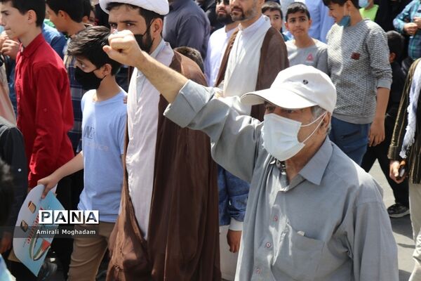 راهپیمایی روز قدس در مشهد مقدس