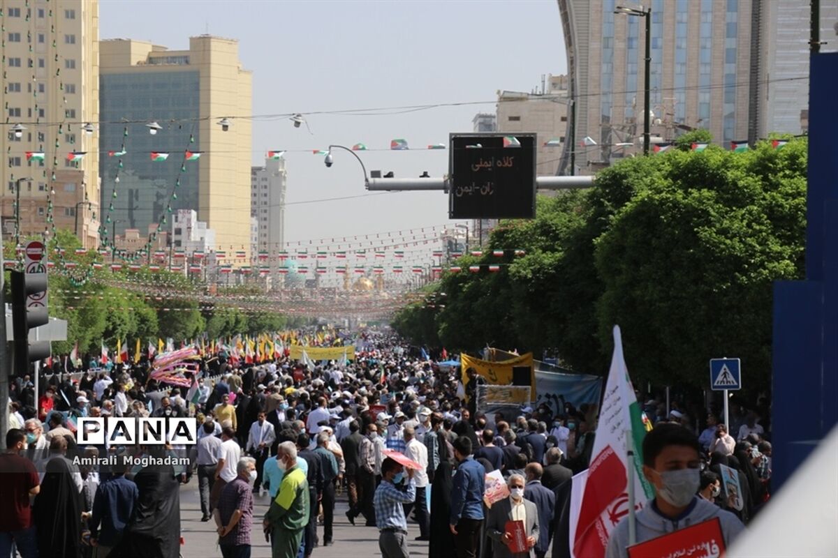 حضور وزیر بهداشت در راهپیمایی روز قدس