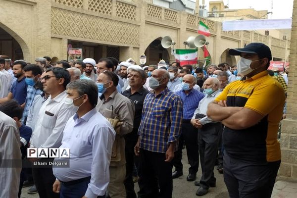 راهپیمایی روز قدس در شهرستان شوشتر