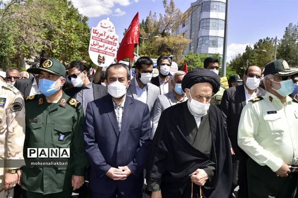 حضور پرشور مردم شهرستان بیرجند در راهپیمایی روز قدس