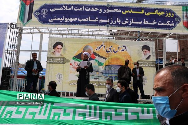 حضور پرشور فرهنگیان و دانش‌آموزان آذربایجان غربی در راهپیمایی روز قدس