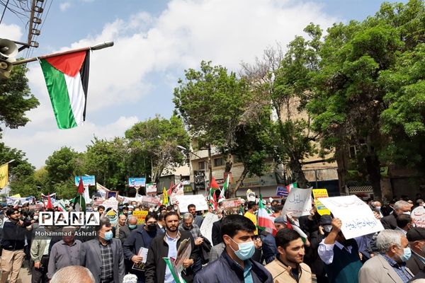 حضور پرشور فرهنگیان و دانش‌آموزان آذربایجان غربی در راهپیمایی روز قدس