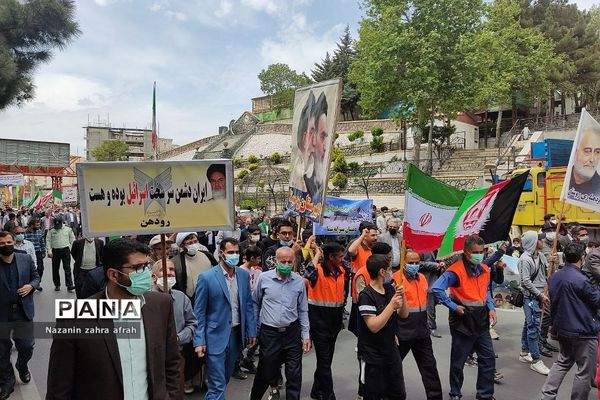 راهپیمایی روز قدس در رودهن