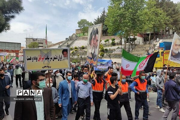 راهپیمایی روز قدس در رودهن