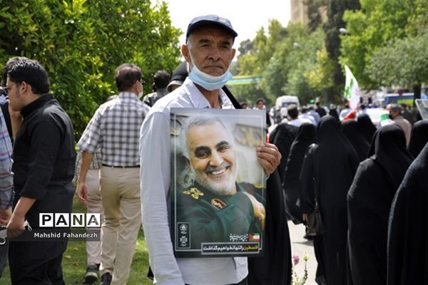 حضور پرشور مردم شیراز در راهپیمایی  روز قدس