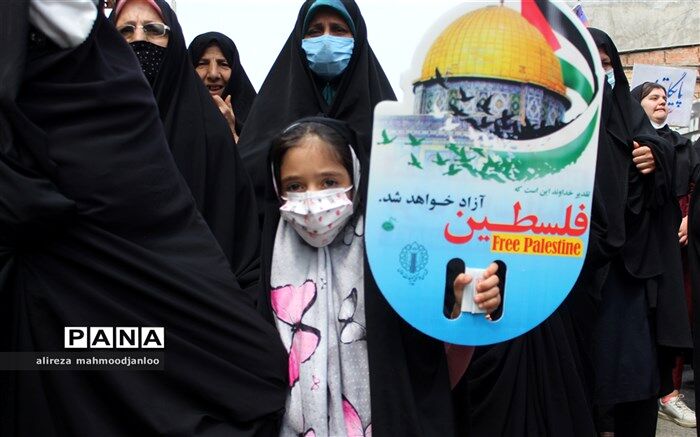 نوای آزادی قدس در شهرستان گلوگاه/فیلم
