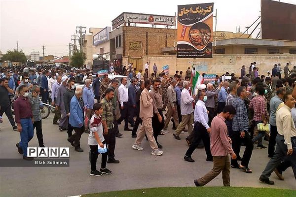 برگزاری باشکوه راهپیمایی  روز قدس در شهرستان امیدیه