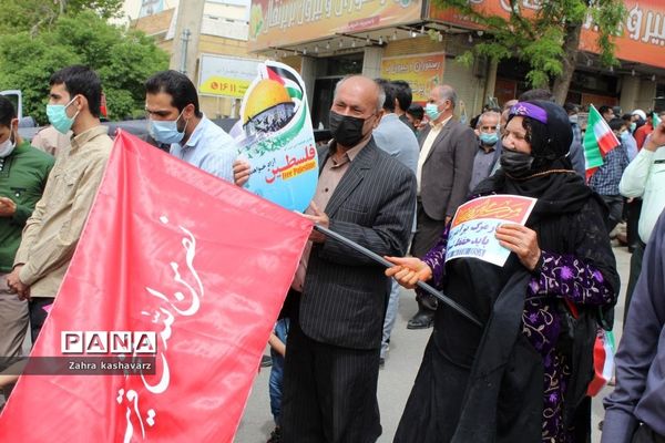 خروش مردم شهرستان بویراحمد در حمایت از مقاومت فلسطین