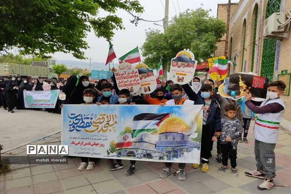حضور گسترده دانش‌آموزان تشکیلات پیشتازان در راهپیمایی روز قدس