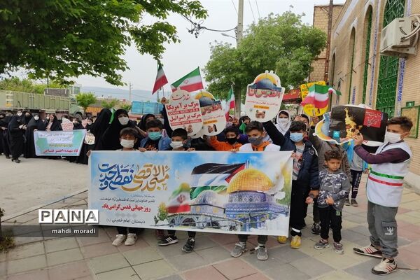 حضور گسترده دانش‌آموزان تشکیلات پیشتازان در راهپیمایی روز قدس