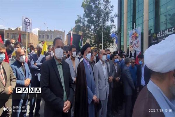 حضور پیشتازان شهرستان بیرجند در راهپیمایی روز قدس