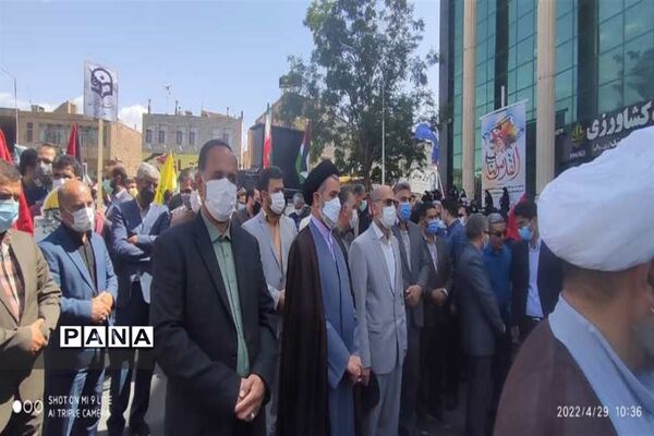حضور پیشتازان شهرستان بیرجند در راهپیمایی روز قدس