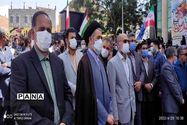 حضور پیشتازان شهرستان بیرجند در راهپیمایی روز قدس