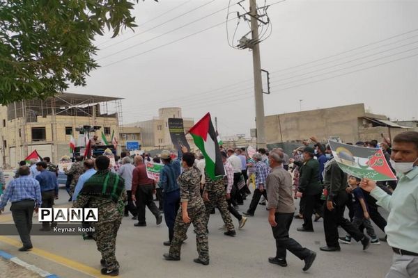 راهپیمایی روز جهانی قدس در اهرم تنگستان