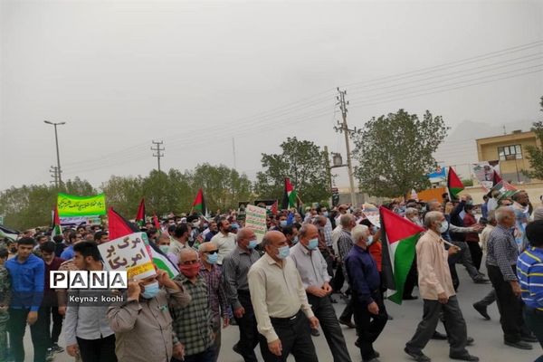 راهپیمایی روز جهانی قدس در اهرم تنگستان