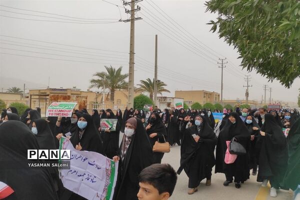 راهپیمایی روز جهانی قدس در اهرم تنگستان