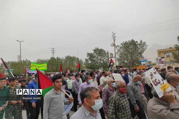 راهپیمایی روز جهانی قدس در اهرم تنگستان