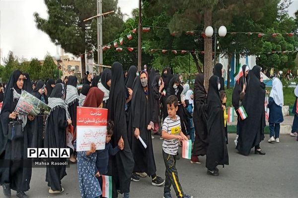 راهپیمایی روز قدس در شهرستان کهک قم