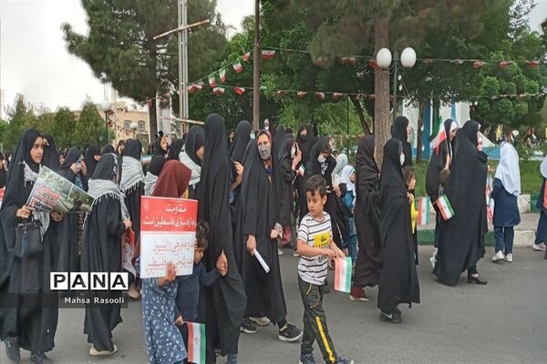 راهپیمایی روز قدس در شهرستان کهک قم