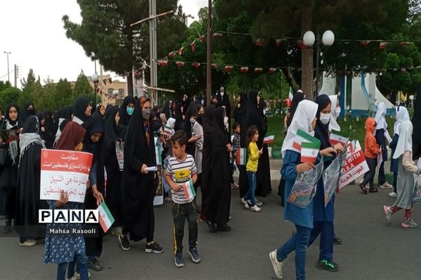 راهپیمایی روز قدس در شهرستان کهک قم