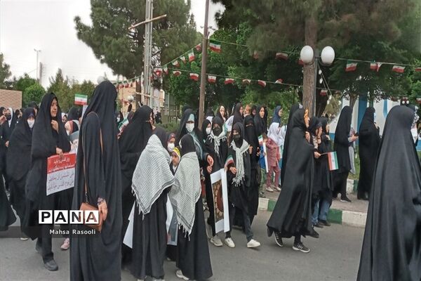 راهپیمایی روز قدس در شهرستان کهک قم