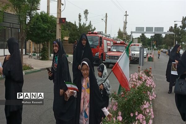 راهپیمایی روز قدس در شهرستان کهک قم