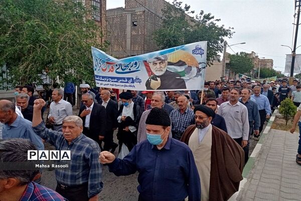 راهپیمایی روز قدس در شهرستان کهک قم