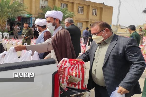 رزمایش کمک‌های مومنانه در ناحیه مقاومت بسیج شهرستان امیدیه