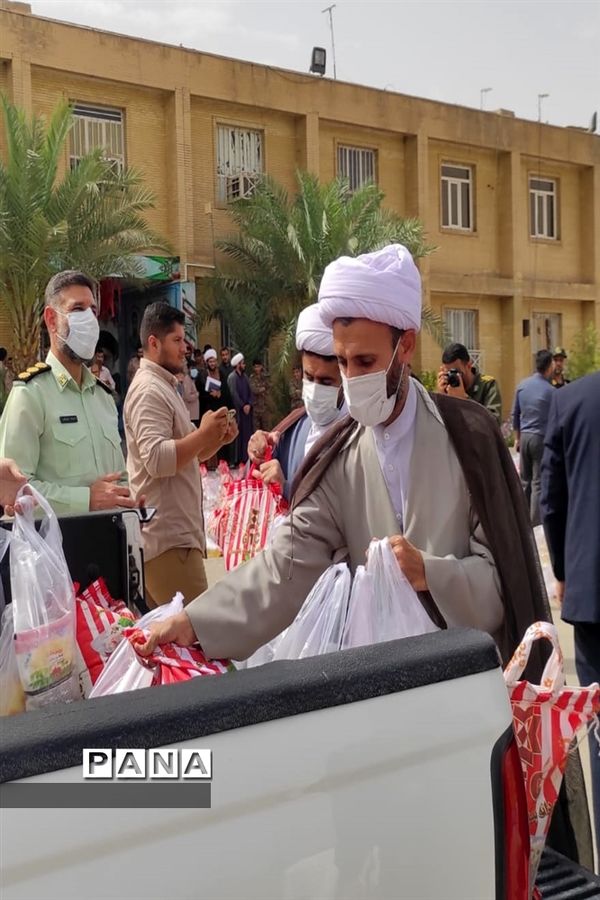 رزمایش کمک‌های مومنانه در ناحیه مقاومت بسیج شهرستان امیدیه