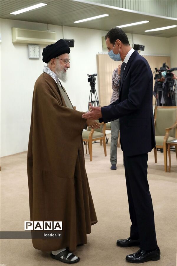 دیدار رئیس‌جمهوری سوریه با حضرت آیت‌الله خامنه‌ای رهبر معظم انقلاب اسلامی