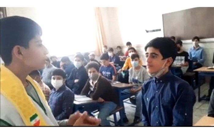 دانش‌آموزان مدرسه تمام تشکیلاتی ثقفی قم در مورد  «معلم» سخن می گویند/فیلم