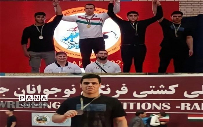 کشتی‌گیر نوجوان بروجنی مدال برنز را از آن خود کرد