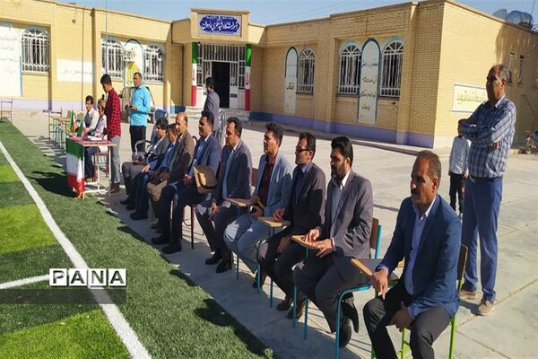 آیین افتتاح پروژه‌های ورزشی طرح شهید سردار سلیمانی شهرستان داراب
