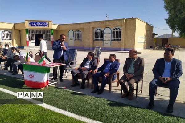 آیین افتتاح پروژه‌های ورزشی طرح شهید سردار سلیمانی شهرستان داراب