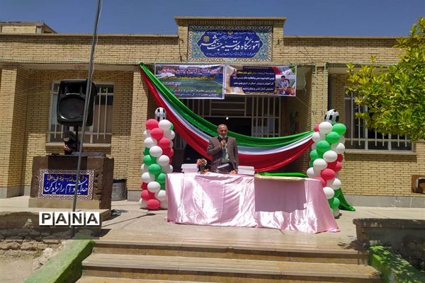 آیین افتتاح پروژه‌های ورزشی طرح شهید سردار سلیمانی شهرستان داراب