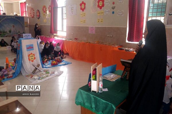 برپایی نمایشگاه هفته سلامت در دبستان مصلح داراب