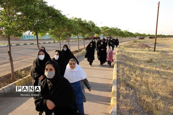 همایش پیاده‌روی بانوان فرهنگی به‌مناسبت هفته معلم در تربت‌جام