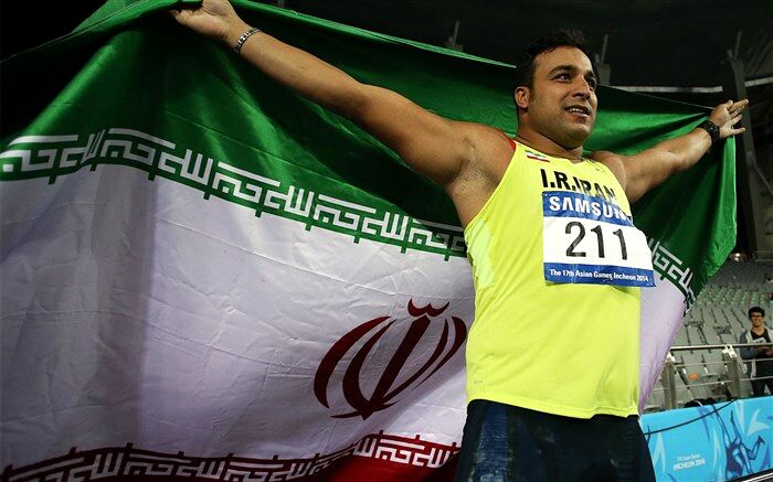 قهرمانی احسان حدادی در مسابقات کشوری با پرتاب کمتر از ۶۰ متر