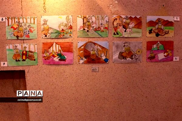 آیین افتتاحیه نمایشگاه گروهی تصویرسازی شاهنامه فردوسی شهرستان فیروزکوه