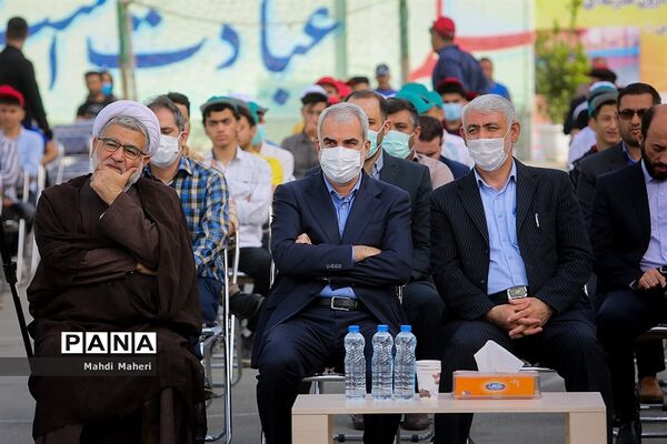 مراسم افتتاحیه نهضت ملی طراحی و ایجاد 2100 فضای ورزشی درون مدرسه‌ای (طرح شهید سردار سلیمانی)